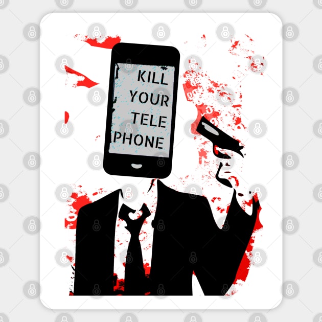 Kill Your Telephone II Sticker by TJWDraws